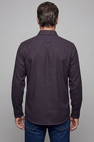 Bisse Modern Fit Paşa Yaka Çift Cepli Flanel Kahve Erkek Gömlek Gmfln0322300212 D12 Koyu-kahve