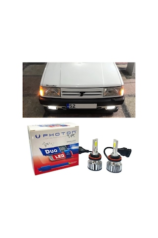 Tofaş Doğan Led Xenon Sis Farı Ampulü H3 Duo Yeni Seri Beyaz