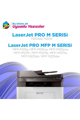 Hp Cf283x Uyumlu Toneri 10'lu Paket/ M201 / M225