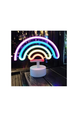 Mey İthalat Gökkuşağı Neon Led Lamba Çok Renkli