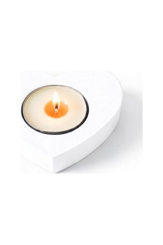 2 Adet Beyaz Suda Havuzda Yüzen Suya Batmayan Restoran Cafe Bar Ev İçin Kalp Şeklinde Tealight Mumluk