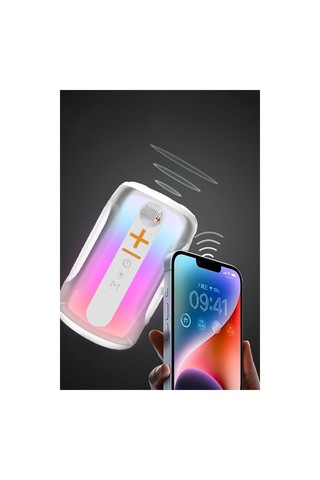 Northcity Pluse 8 Rgb Kablosuz Hoparlör Siyah - Bluetooth 5.0 Ve Karaoke Özellikli