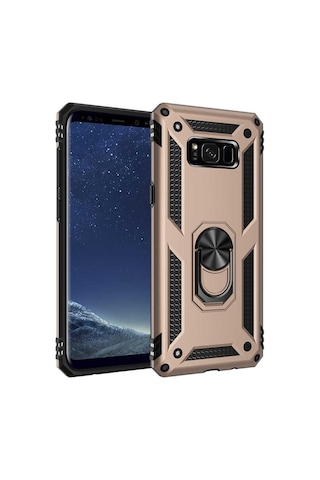 Galaxy S8 Plus Kilif Zore Vega Yüzüklü Standli Zirh Kilif 556703770