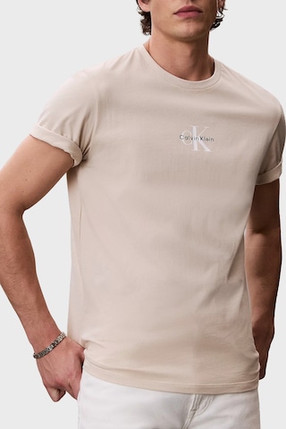 Calvin Klein Erkek T Shirt Lv04rb866g 2jx Bej