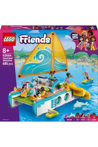 LEGO® Friends Gezi Teknesi Macerası 42664 - 8 Yaş ve Üzeri Çocuklar için Yaratıcı Oyuncak Yapım Seti (685 Parça)