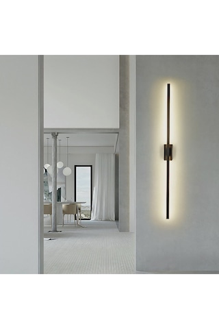 Ledli Sword Led Duvar Aplik 70cm Mat Siyah
