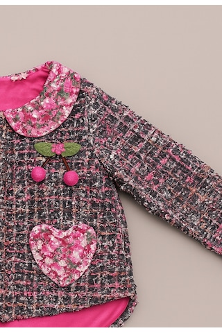 For My Baby Bebe Yaka Cep Detaylı Ceket Çok Renkli