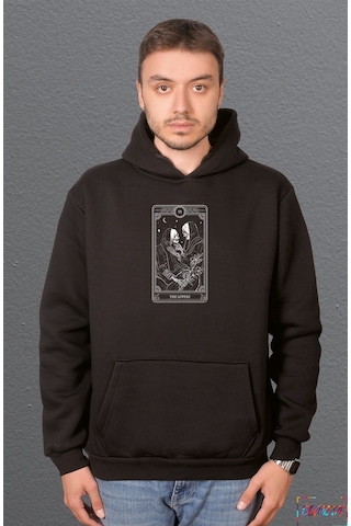 Bumeta The Lovers Vı Aşk Sweatshirt Unisex Kapüşonlu Hoodie Siyah