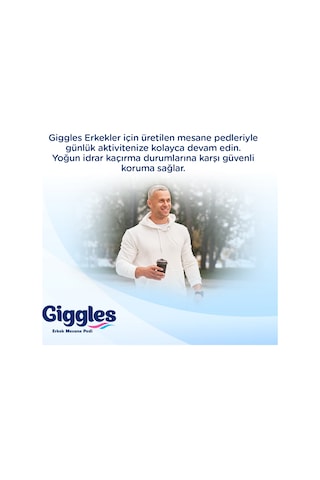 Giggles Yetişkin Erkek Mesane Pedi - L Beden - 1 Paket 20 Adet