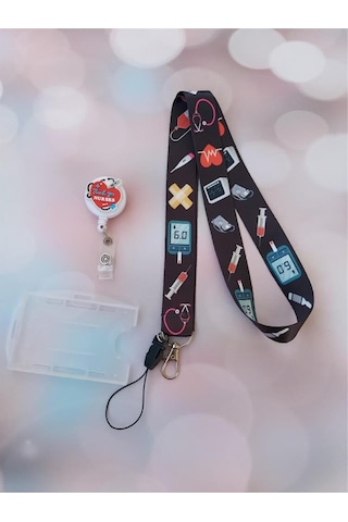Sağlıkçı Araç Gereçleri Kart Askısı Ve Thank You Nurses Yoyo Yaka Kartlığı Yatay Dikey Kart Koruyucu