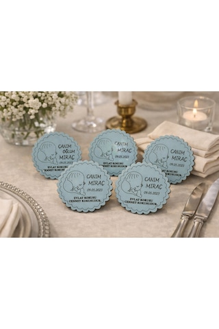 Yeni Doğan Bebek Temalı Magnet Kişiye Özel 25 Adettir No53