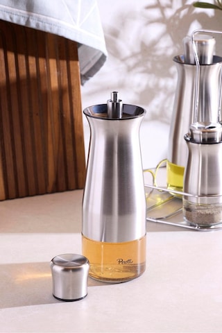 Inox 4'lü Standlı Yağlık-sirkelik Takımı Seffaf Şeffaf