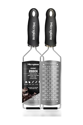 Microplane Gourmet Serisinden Sert Peynir, Elma, Havuç, Kabak Ve Çikolata İçin 2 Yollu Kesme Mutfak Rendesi Paslanma Çok Renkli