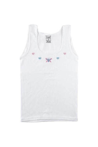 Tutku 0166 Kız Çocuk Geniş Askılı Atlet 6 Adet