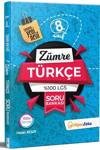 Hiper Zeka Yayınları 8. Sınıf Lgs Zümre Türkçe Soru Bankası Yni