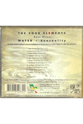 Müzik Cd'sidir Plak Değildir Cd The Four Elements Tahta Water