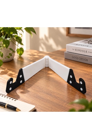 Telefon Tablet Standı V Model Beyaz Ayarlanabilir Akrilik Stand 10 Lu
