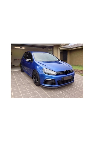 Volkswagen Golf6 Uyumlu Ön Lip Tampon Eki Body Kit Yumuşak Mat Siyah Kırılmaz
