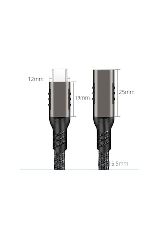 İki Ucu Type-c Type-c'den Type-c'ye 3metre Usb-c, Pd Hızlı Şarj Ve Veri Aktarımı Data Kablosu