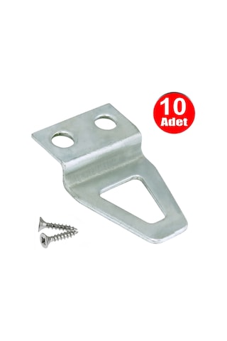 Üçgen Çerçeve Askısı Eğri Bombeli Duvar Tablo Askı Asma Halka Kanca -10 Adet 3 Cm