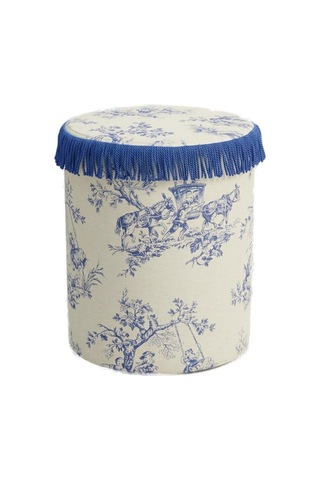 Toile Azure Puf Sarı