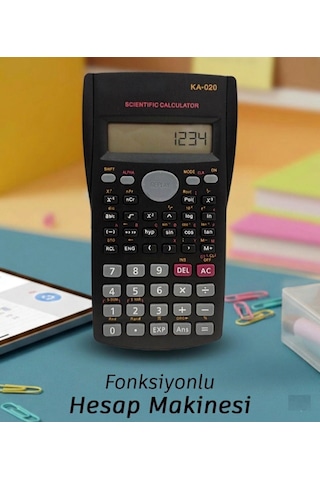 Fonksiyonlu Bilimsel Hesap Makinası Digital Formüllü Çok Fonksiyonlu Hesap Makinası Siyah