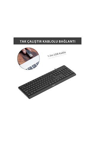 Philips Spk6238 Kablolu Türkçe Q Klavye Siyah