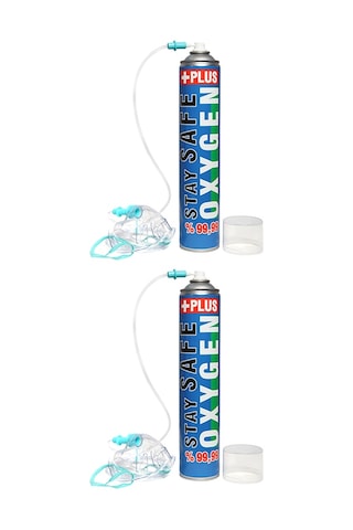 Stay Safe Oksijen Plus Oksijen Tüpü 2 x 185 G