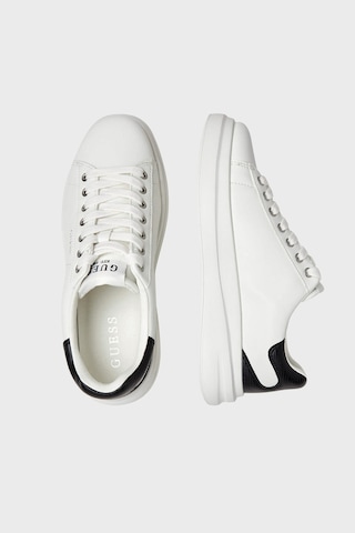Guess Elba Deri Logolu Sneaker Ayakkabı Fmtel4lea12 Erkek Ayakkabı Fmtel4 Lea12 Whıte Beyaz