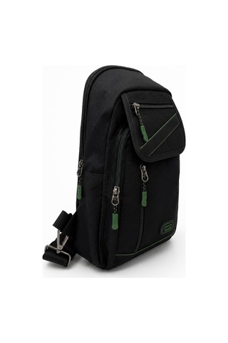 Sanmorris Seventeen Unisex Büyük Boy Hafif Ve Dayanıklı Çapraz Askılı Body Bag Siyah-haki
