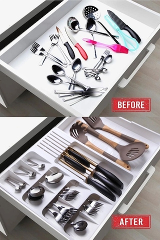 Maxi Ayarlanabilir Kayar Kızaklı Kaşıklık Beyaz