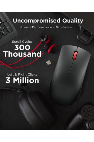 Lenovo Kablosuz Fare Wl150 - 2.4g Nano Usb-a Çok Yönlü Ergonomi