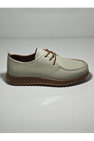 Cem Pekşen Bablin 2610 Kadın Günlük Deri Comfort Ayakkabı Bej