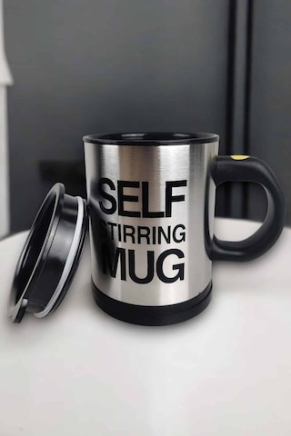 Yazılı Mug Karıştırıcı Özelliği Ve Paslanmaz Çelik Renkli