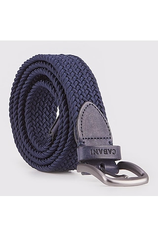 Cabani Triko Lacivert 3,5 Cm Erkek Kemer Lacivert