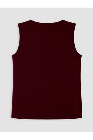 Lcw Comfort Bordo Matal Aplikeli Kadın Atlet