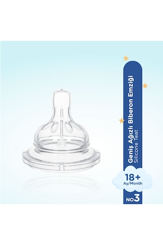 Wee Baby  Silikon Biberon Emziği Yoğun Akış No:3 18+ Ay