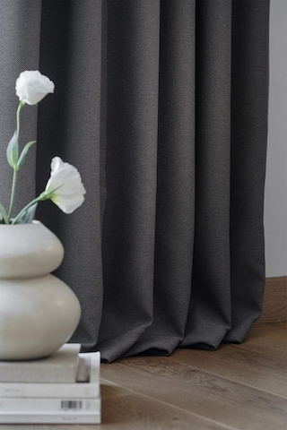 Terra 140x270 Cm 2 Adet Blackout Fon Perde Gri