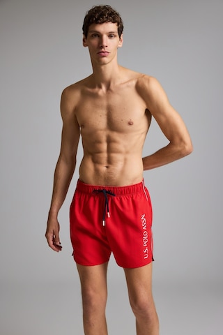 U.S. Polo Assn. Erkek Kırmızı Deniz Şortu 50322249-vr213 Rısk Red
