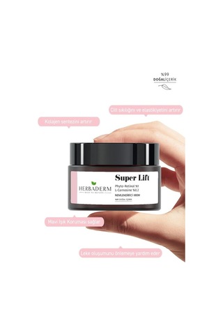 Herbaderm Super Lift Leke Oluşumuna Karşı Mavi Işık Koruma Sağlayan Nemlendirici Krem 50 ML