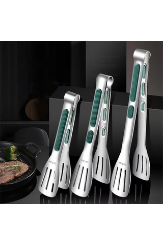 3 Parçalı Izgara Maşası Izgara Pişirme Aleti Mutfak Eşyası B