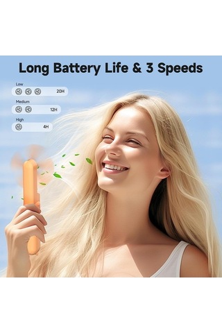 Fortunelane Usb Kolluk Fanı: Fan + Fener + Powerbank 3'ü 1 Arada, Taşınabilir, Sıcak Hava İçin, Cep Boyutu, Dışarıda Kullanışlı