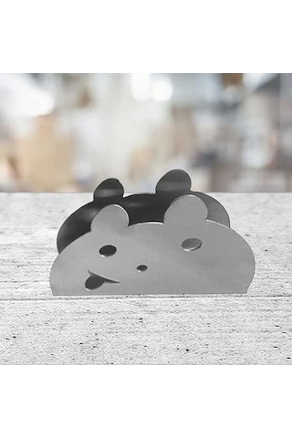 Glare Peçetelik Paslanmaz Çelik Ayıcık Çok Renkli