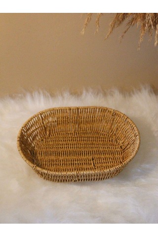 Hasır Rattan Oval Geniş Ekmek Sepeti Diğer