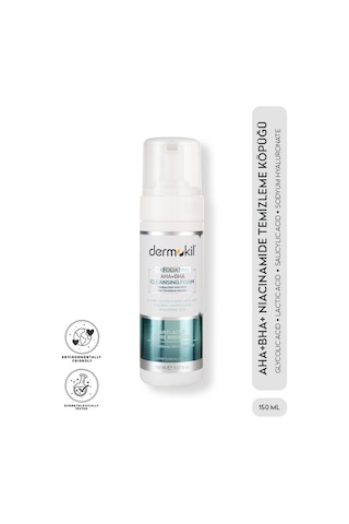 Dermokil Exfoliating Aha+Bha Niacinamide Yüz Temizleme Köpüğü 150 ML