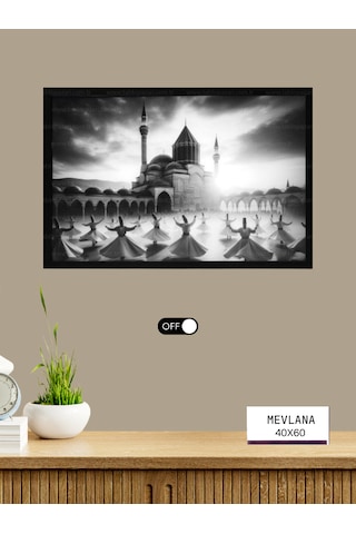 Tablo Pazarı Led Işıklı Tablo - Mevlana