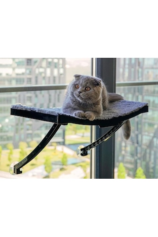 Cama Asılan Vantuzlu Plastik Kedi Yatağı Pembe