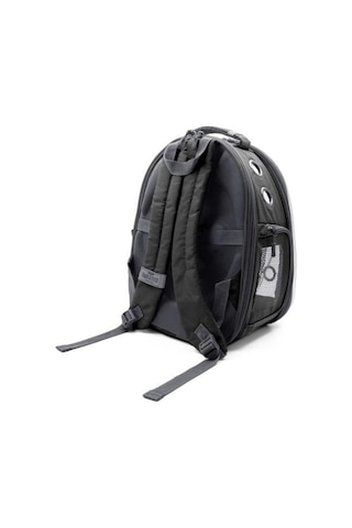 Cattie Fileli Kedi Ve Küçük Irk Köpek Taşıma Sırt Çantası Gri 25x60x40 Cm