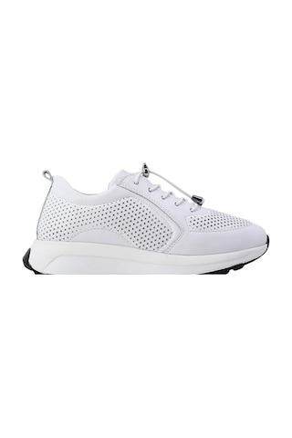 Albishoes Albini Kadın Hakiki Deri Delikli Detaylı Günlük Spor Ayakkabı Beyaz