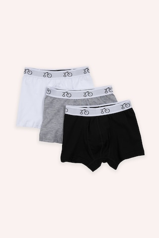 Panço Erkek Çocuk 3'lü Boxer Beyaz